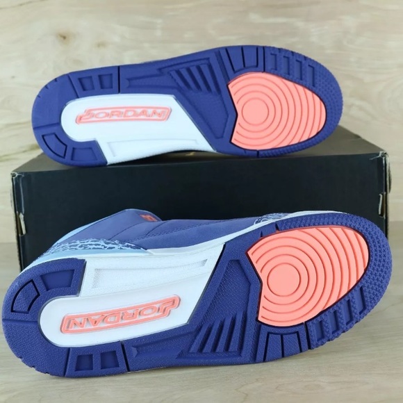 Nike Jordan Retro 3 "Dark Purple Dust" Shoe GG - Picture 7 of 8